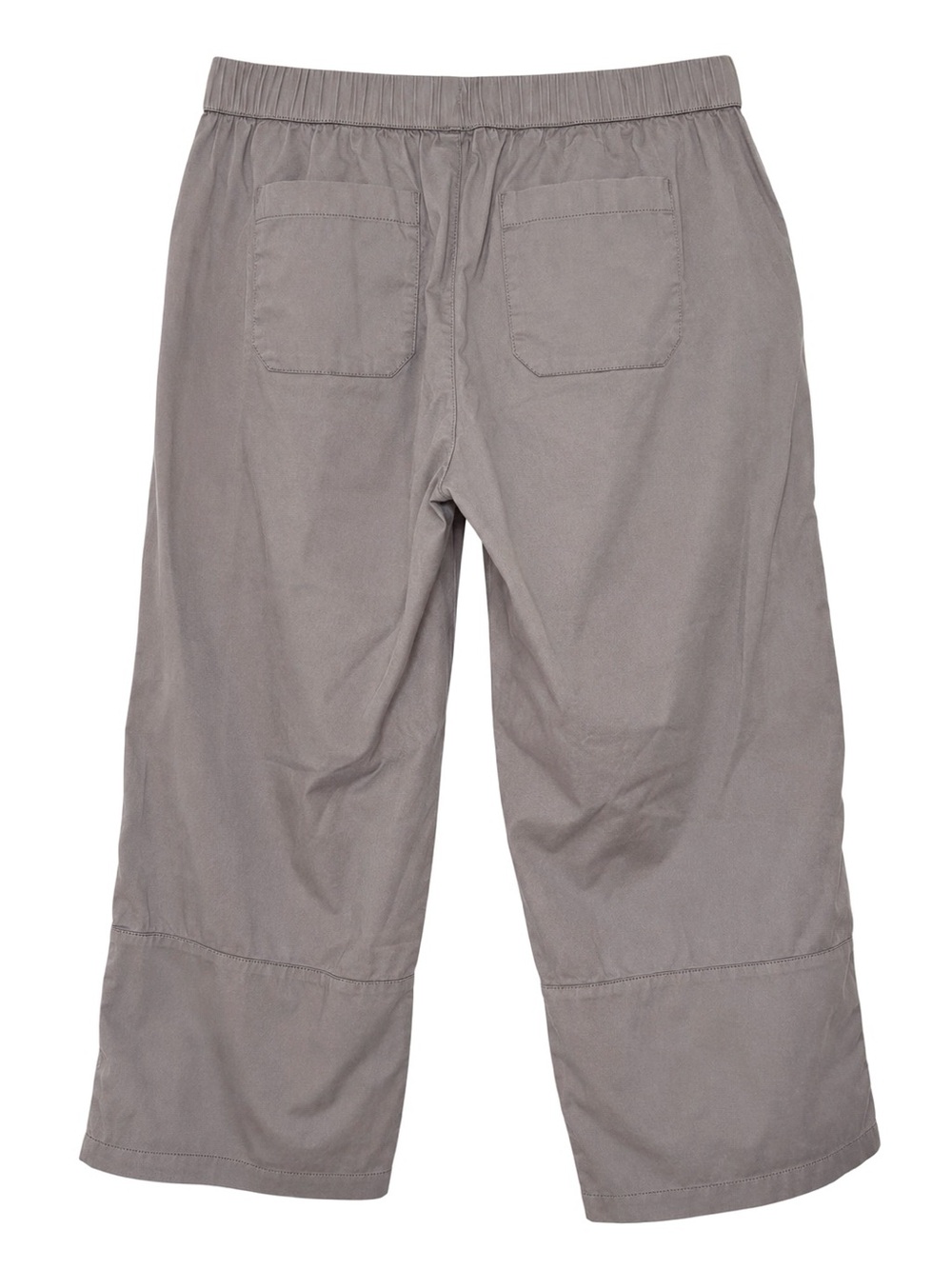 Pact Daily Twill Crop Pants Taupe Organic Cotton Wide Leg L - Picture 4 of 9